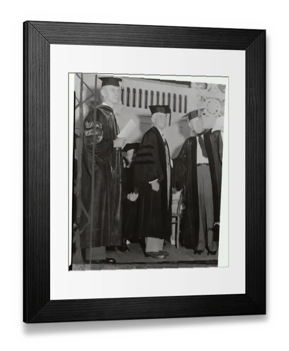 Framed Print : Charles E. Merrill Receiving Honorary Degree