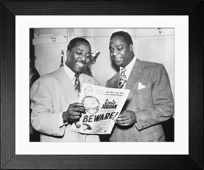 Framed Print : Canada Lee And Louis Jordan Look At Prog Framed Print : Canada Lee And Louis Jordan Look At Prog