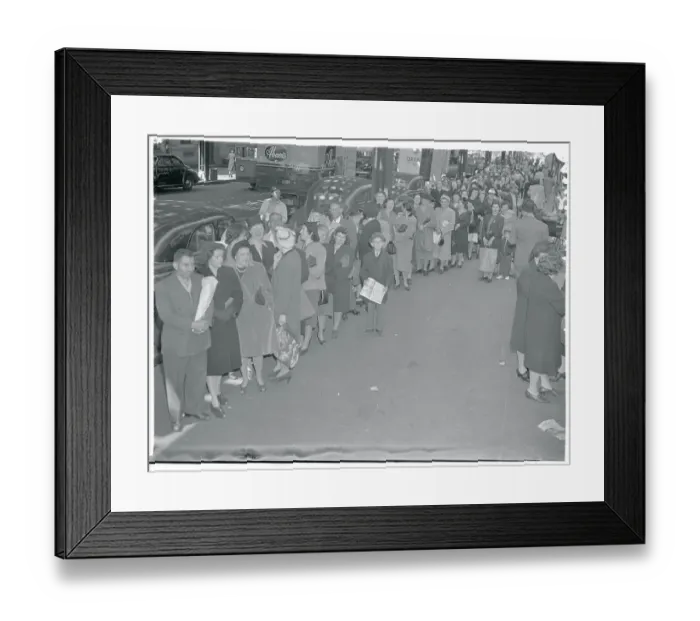 Framed Print : People Waiting in Line Framed Print : People Waiting in Line