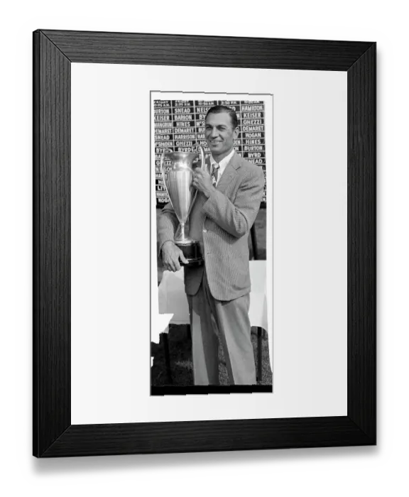 Framed Print : Ben Hogan with Winning Trophy Framed Print : Ben Hogan with Winning Trophy