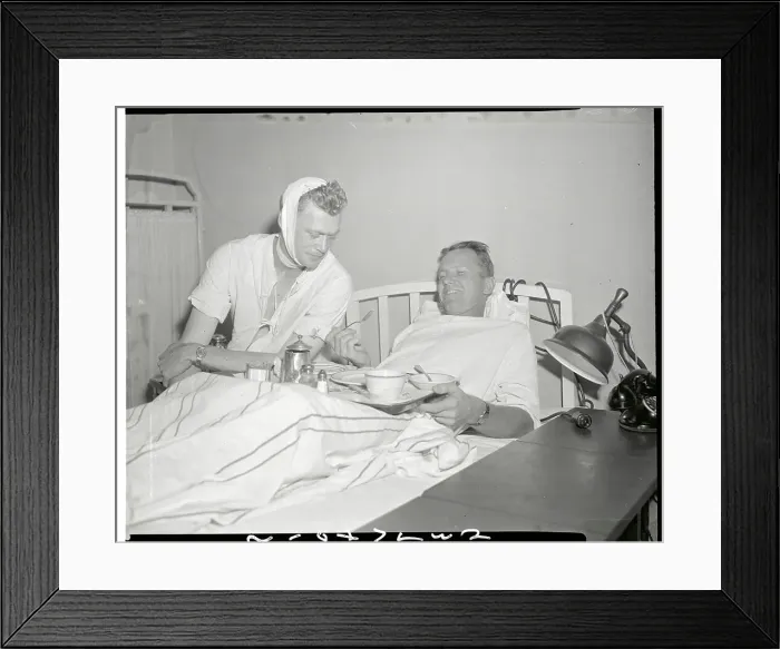 Framed Print : Injured Tiger Teammates Recuperating in Hospital Framed Print : Injured Tiger Teammates Recuperating in Hospital