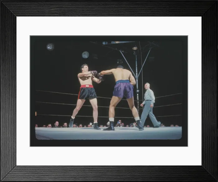 Framed Print : Boxing Action with Joe Louis and Billy Conn Framed Print : Boxing Action with Joe Louis and Billy Conn