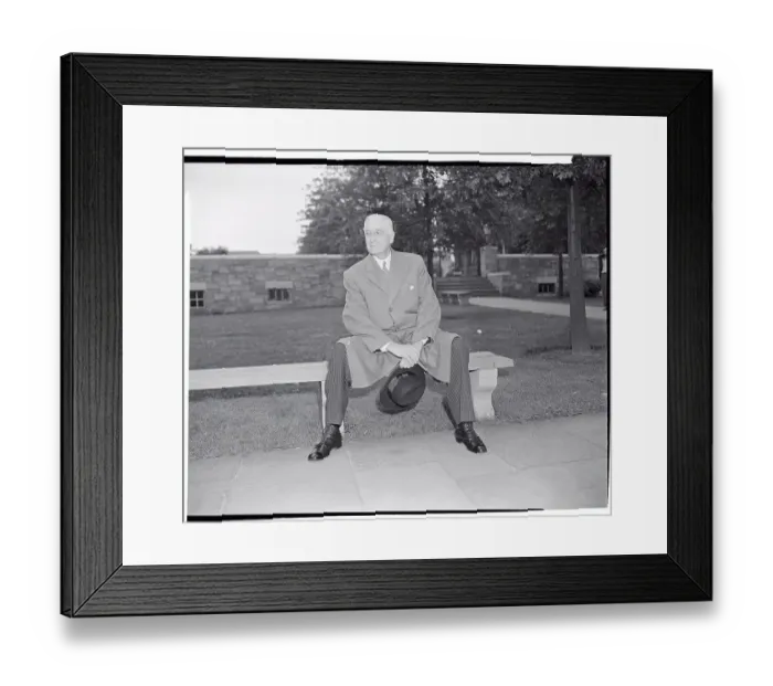 Framed Print : Portrait of Bernard Baruch Framed Print : Portrait of Bernard Baruch