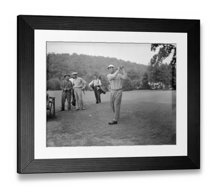 Framed Print : Joe Louis Playing Golf Framed Print : Joe Louis Playing Golf