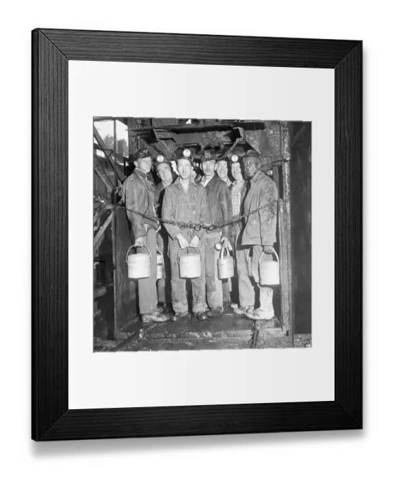Framed Print : Miners Settle Strike Framed Print : Miners Settle Strike