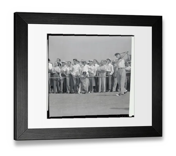Framed Print : Ben Hogan Playing Golf Framed Print : Ben Hogan Playing Golf