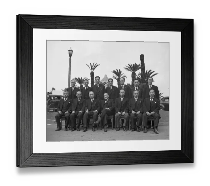 Framed Print : Members Of New Japanese Cabinet Framed Print : Members Of New Japanese Cabinet