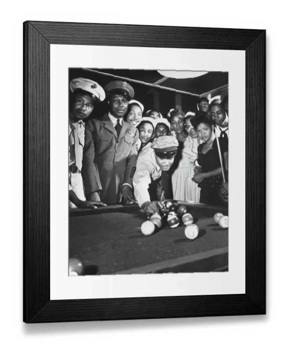 Framed Print : Sailor Shooting Pool at USO Club Framed Print : Sailor Shooting Pool at USO Club