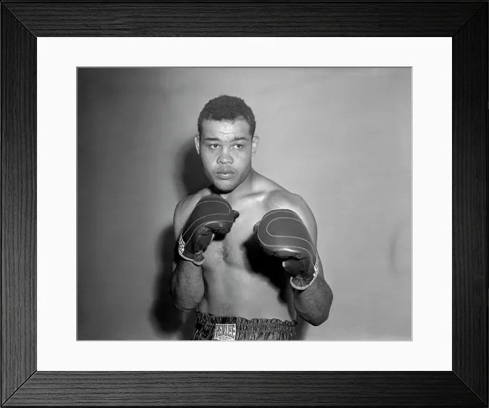 Framed Print : Boxer Joe Louis Wearing Boxing Gloves Framed Print : Boxer Joe Louis Wearing Boxing Gloves