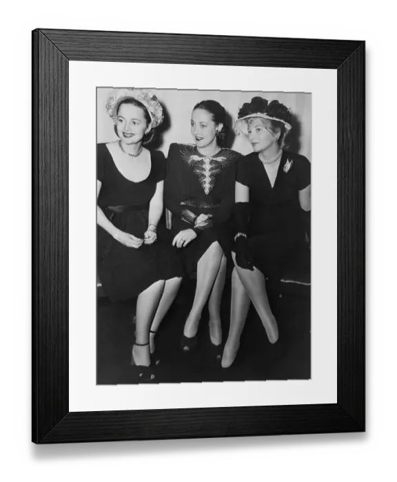 Framed Print : Olivia de Havilland, Dorothy Lamour, and Joan Fontaine Framed Print : Olivia de Havilland, Dorothy Lamour, and Joan Fontaine