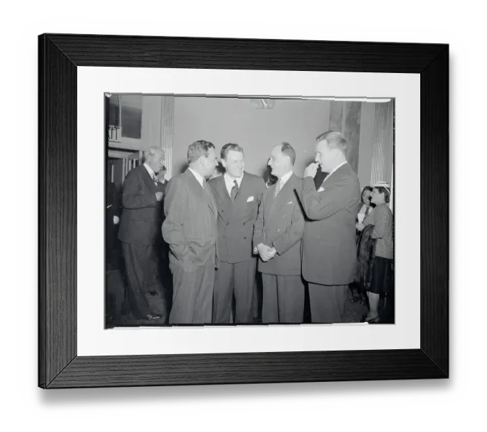 Framed Print : Nelson Rockefeller Speaking with Colleagues Framed Print : Nelson Rockefeller Speaking with Colleagues