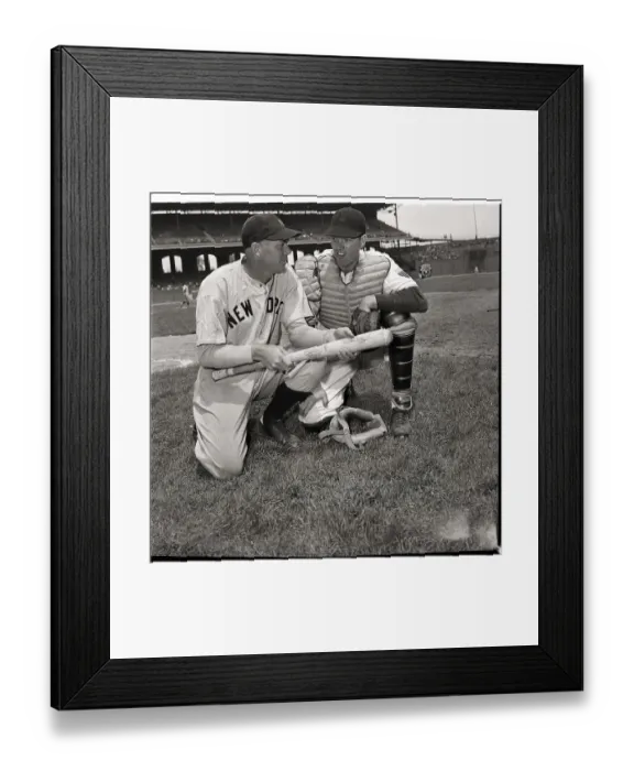 Framed Print : Brothers Bill And Goerge Dickey, Catchers Framed Print : Brothers Bill And Goerge Dickey, Catchers