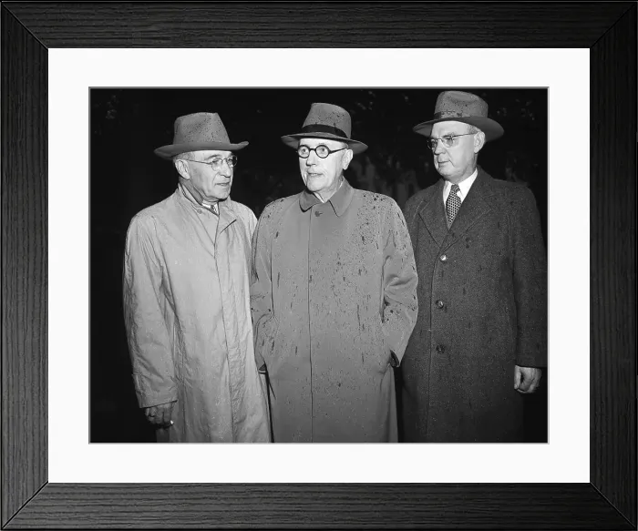Framed Print : Railroad Union Officials