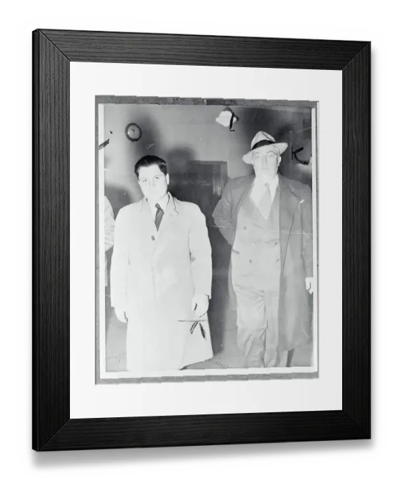 Framed Print : Portrait of Jimmy Hoffa with George Fitzgerald Framed Print : Portrait of Jimmy Hoffa with George Fitzgerald