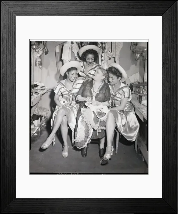 Framed Print : Nightclub Dancers with Seamstress Framed Print : Nightclub Dancers with Seamstress