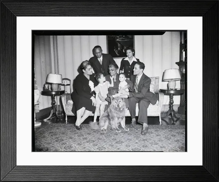 Framed Print : Mrs. Emma Clement With Family Framed Print : Mrs. Emma Clement With Family