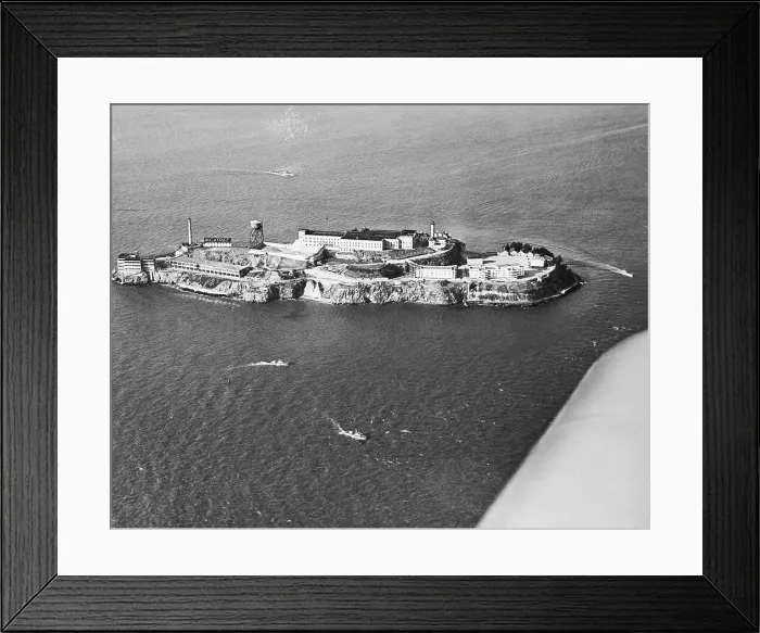 Framed Print : Distant View of Alcatraz Prison Framed Print : Distant View of Alcatraz Prison