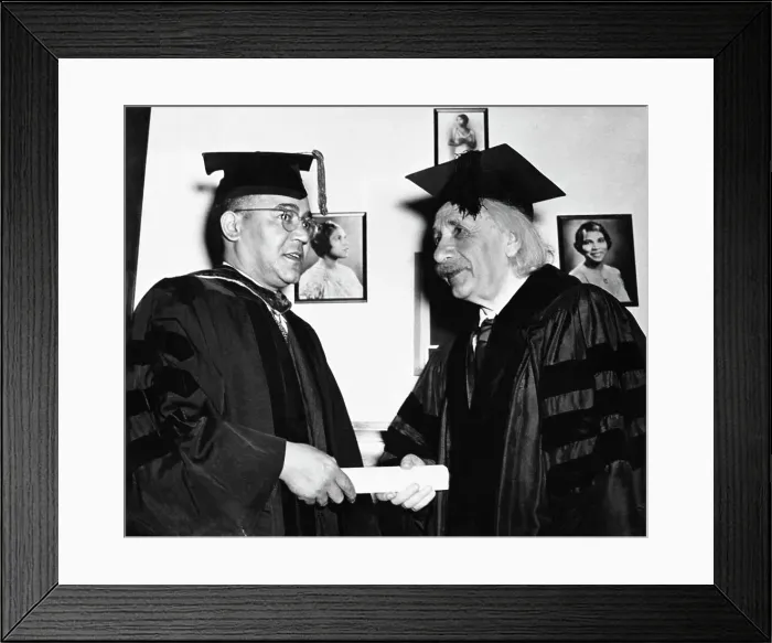 Framed Print : Einstein Receives Honorary Degree at Lincoln University Framed Print : Einstein Receives Honorary Degree at Lincoln University