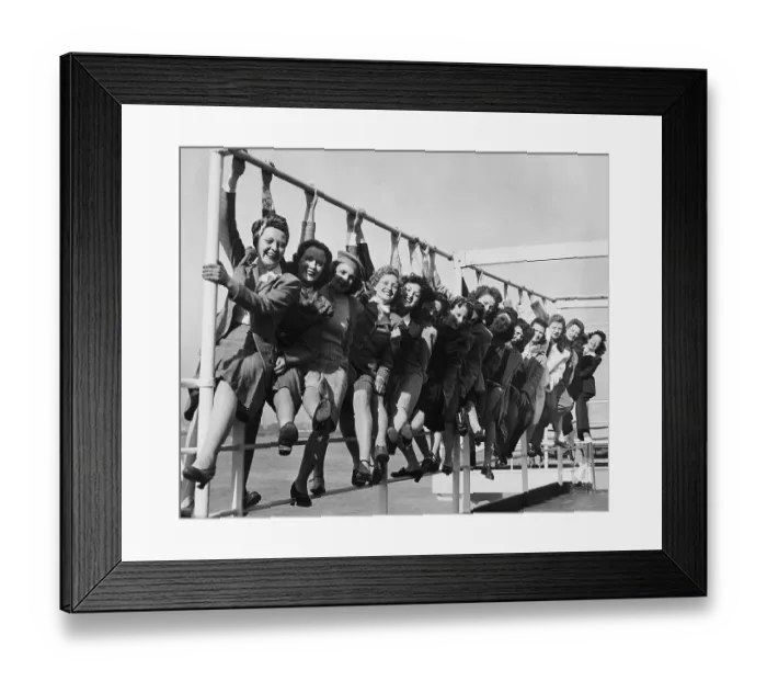 Framed Print : The Wives of Soldiers Return to New York Framed Print : The Wives of Soldiers Return to New York