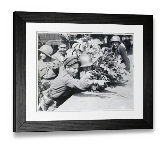 Framed Print : Soldier Gives Lesson On Handling Rifle Framed Print : Soldier Gives Lesson On Handling Rifle
