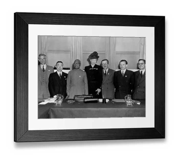 Framed Print : Members of a UN Commission Framed Print : Members of a UN Commission