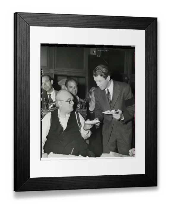 Framed Print : James Stewart Speaks To Lionel Barrymore Framed Print : James Stewart Speaks To Lionel Barrymore