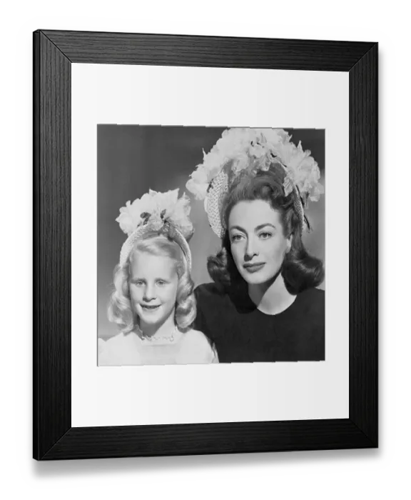 Framed Print : Joan Crawford with Daughter
