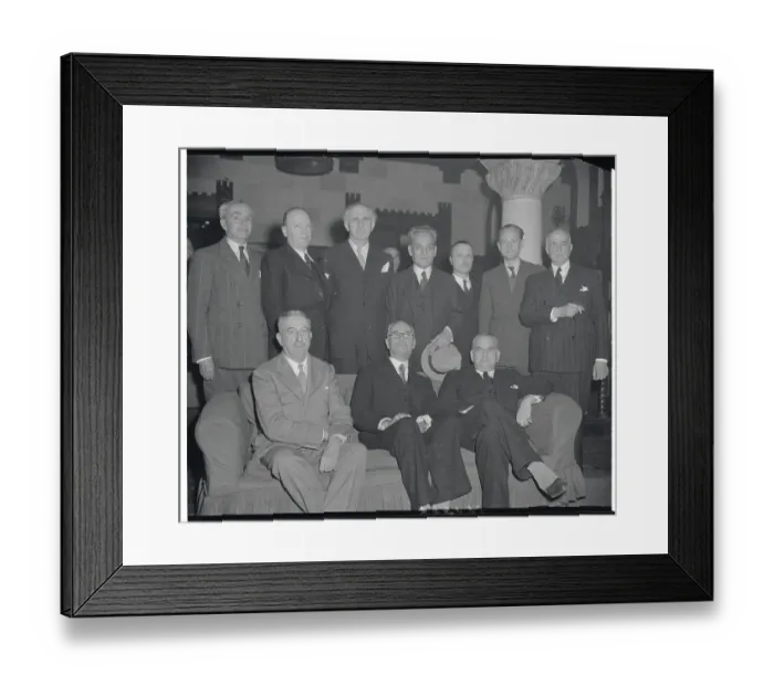 Framed Print : New Greek Cabinet Members Posing Together Framed Print : New Greek Cabinet Members Posing Together