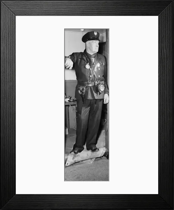 Framed Print : Tom Sharkey In Night Watchman'S Uniform Framed Print : Tom Sharkey In Night Watchman'S Uniform