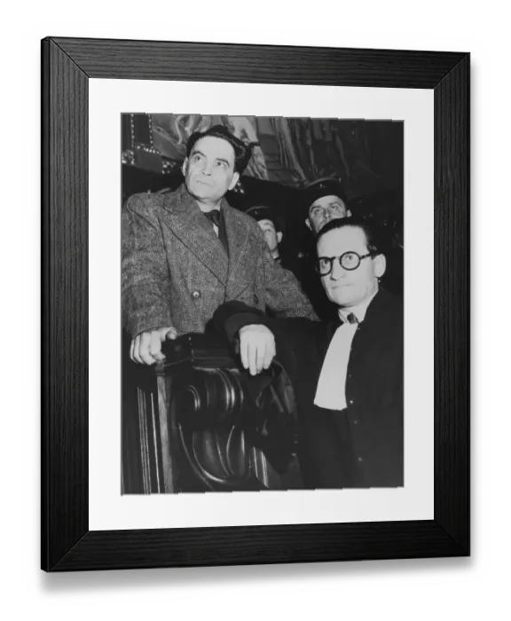 Framed Print : Dr. Marcel Petiot Listening to His Verdict Framed Print : Dr. Marcel Petiot Listening to His Verdict