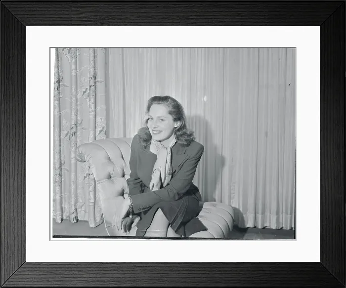 Framed Print : Viveca Lindfors Seated on Chair Framed Print : Viveca Lindfors Seated on Chair