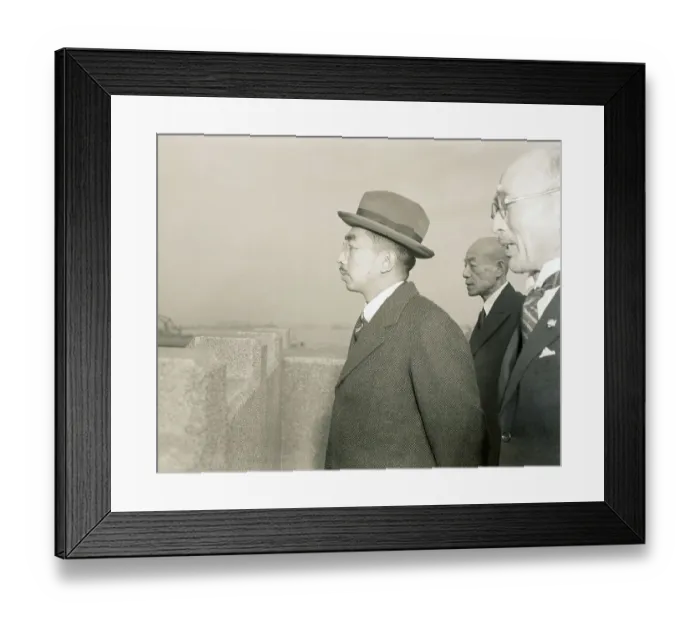 Framed Print : Emperor Hirohito Outside Framed Print : Emperor Hirohito Outside