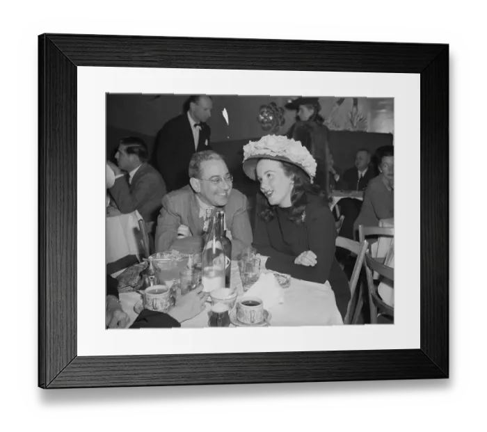 Framed Print : Felix Jackson With Wife Deanna Durbin Framed Print : Felix Jackson With Wife Deanna Durbin