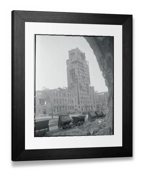 Framed Print : War Damage in Warsaw 1946 Framed Print : War Damage in Warsaw 1946