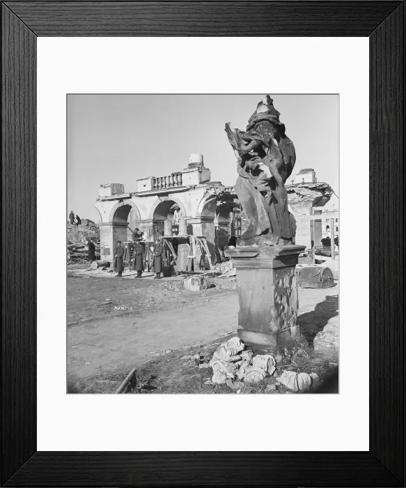 Framed Print : Workmen in Warsaw Framed Print : Workmen in Warsaw
