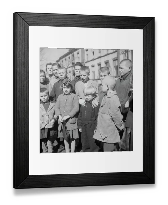 Framed Print : Children Gathering in Group to Play Game