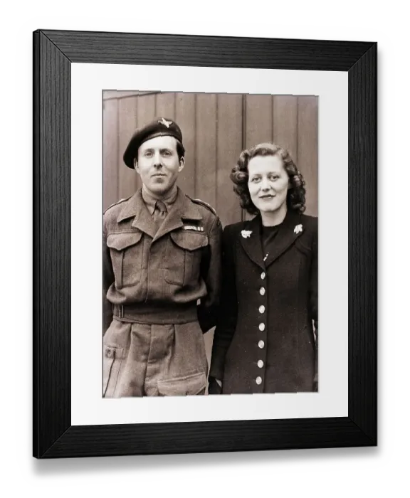 Framed Print : Lord Buckhurst Stands with Fiancee Framed Print : Lord Buckhurst Stands with Fiancee