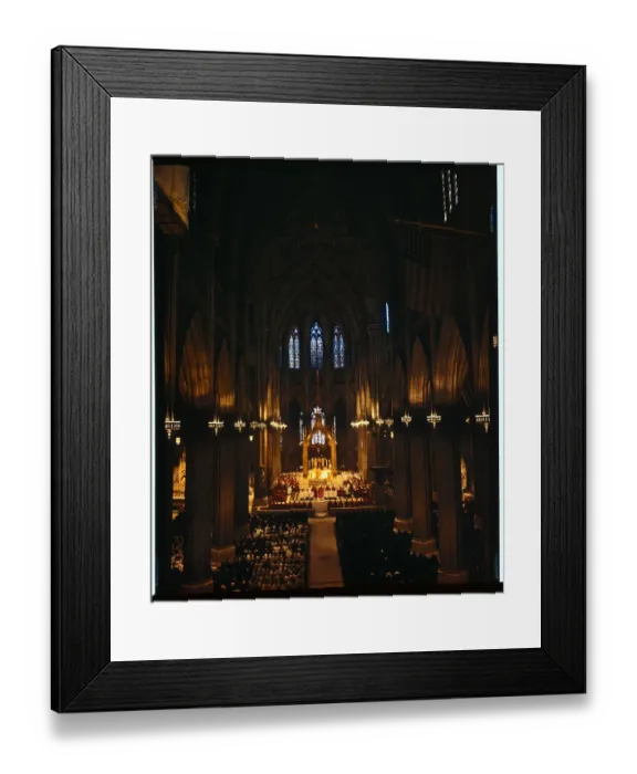 Framed Print : Cardinal Spellman in St. Patrick's Cathedral Framed Print : Cardinal Spellman in St. Patrick's Cathedral