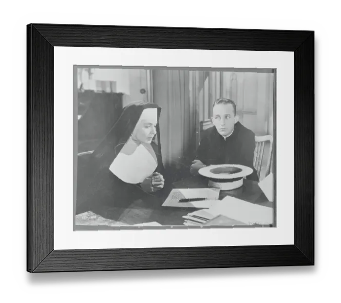 Framed Print : Ingrid Bergman and Bing Crosby in Movie Still Framed Print : Ingrid Bergman and Bing Crosby in Movie Still