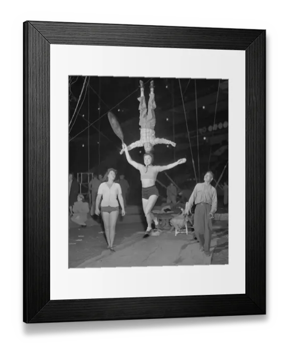Framed Print : Barnum and Bailey Circus Entertainers Under the Tent Framed Print : Barnum and Bailey Circus Entertainers Under the Tent