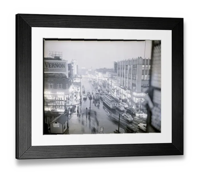 Framed Print : Night View Of Fordham Road In The Bronx Framed Print : Night View Of Fordham Road In The Bronx