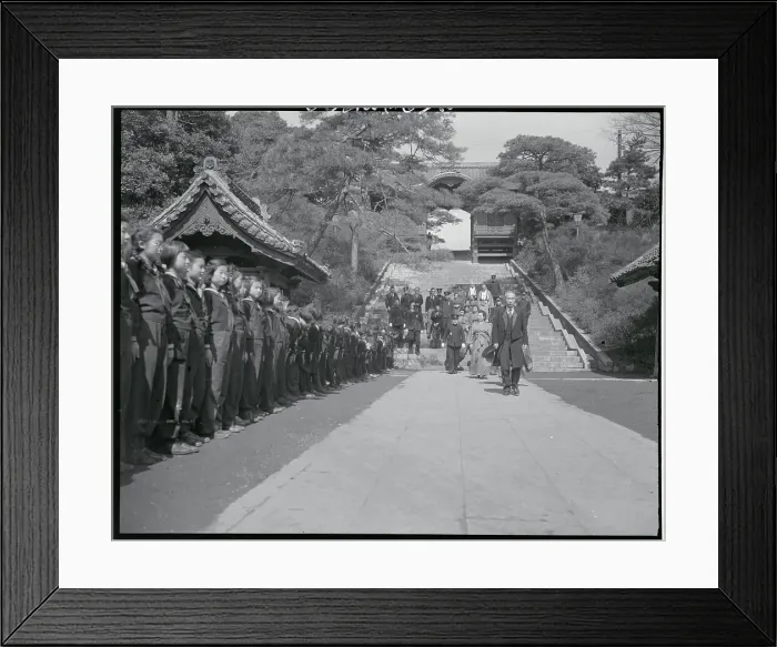 Framed Print : Empress Nagako Attending School Event Framed Print : Empress Nagako Attending School Event