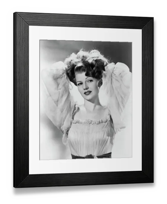 Framed Print : Rita Hayworth Lifting Hair Framed Print : Rita Hayworth Lifting Hair