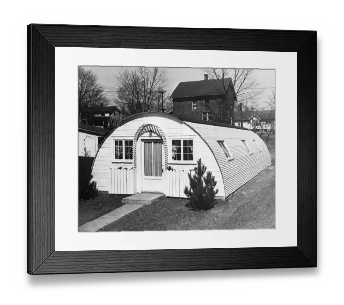 Framed Print : Residential Quonset Hut