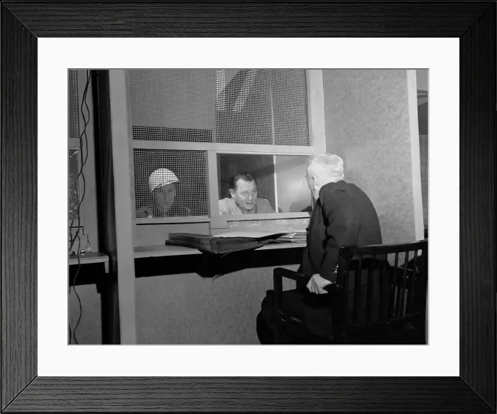 Framed Print : Stahmer and Goering Discussing Proceedings Framed Print : Stahmer and Goering Discussing Proceedings