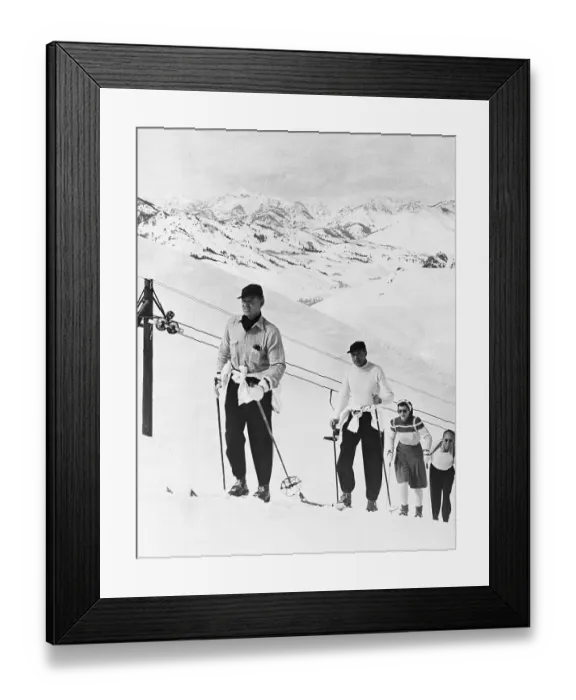 Framed Print : Clark Gable And Gary Cooper And His Wife Framed Print : Clark Gable And Gary Cooper And His Wife