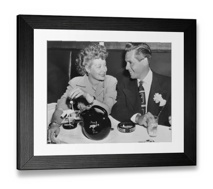 Framed Print : Lucille Ball and Desi Arnaz at Nightclub Framed Print : Lucille Ball and Desi Arnaz at Nightclub