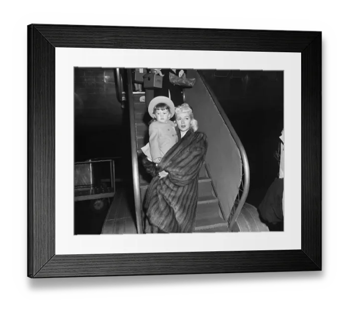 Framed Print : Lan Turner Cover'S Daughters Legs W / Coat Framed Print : Lan Turner Cover'S Daughters Legs W / Coat