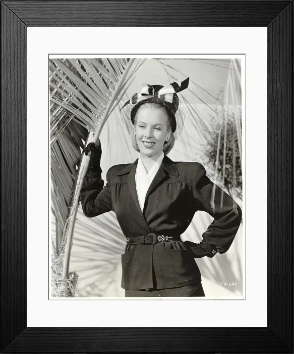 Framed Print : Actress Modeling New Dressmaker Fashion Framed Print : Actress Modeling New Dressmaker Fashion