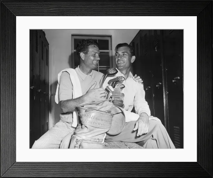 Framed Print : Jimmy Demaret with Ben Hogan Smiling Framed Print : Jimmy Demaret with Ben Hogan Smiling